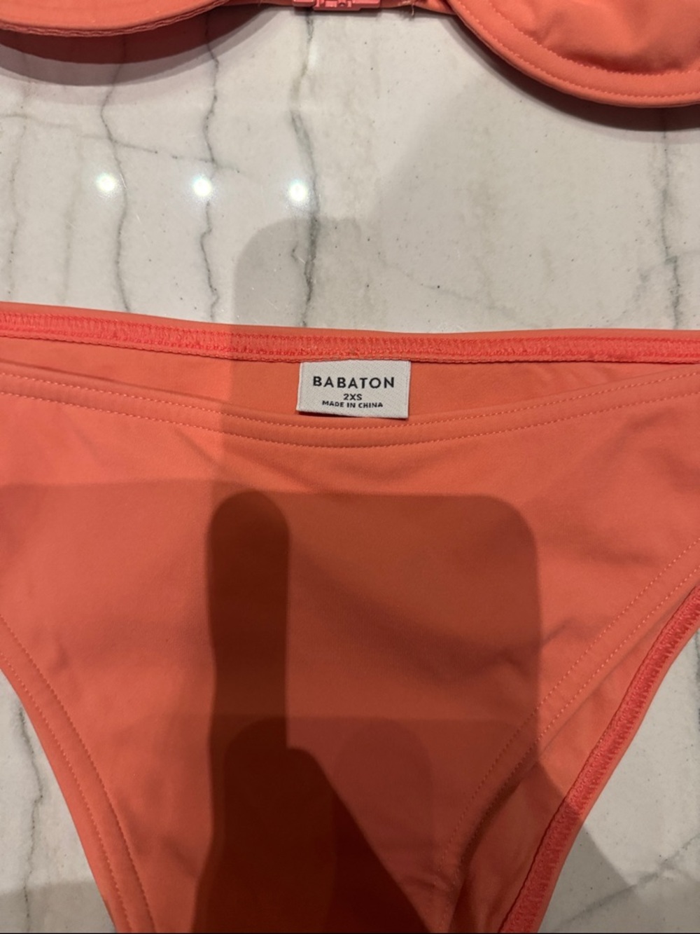 Aritzia Babaton- Coral Adjustable Balconette high rise Bikini Set - Picture 2 of 12